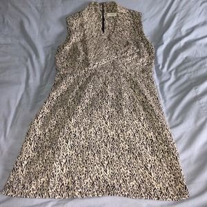 Calvin Klein black & white knit dress 12