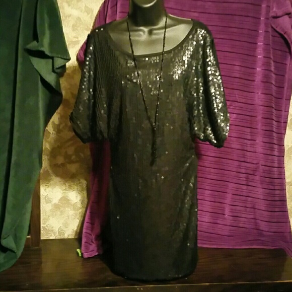 Special***Black Sequined Party Dress NWT