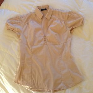 Zara woman short-sleeved dress top