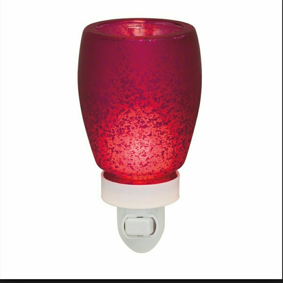 Cranberry glass scentsy warmer