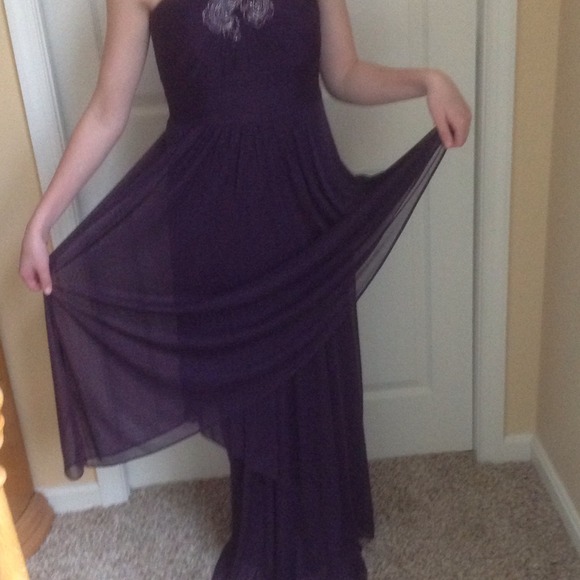 Prom Dress- Plum, NEW. REDUCED - Picture 3 of 4