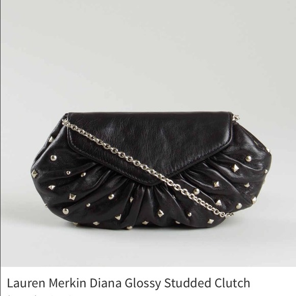 Lauren Merkin Glossy Studded Clutch