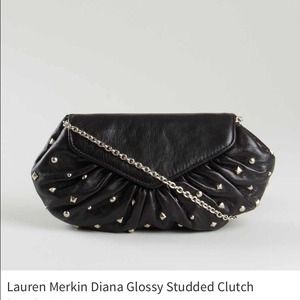 Lauren Merkin Glossy Studded Clutch