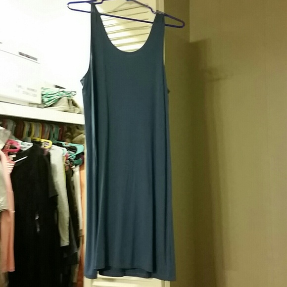 Navy Piko tank dress