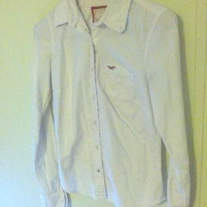 Hollister Small white button up
