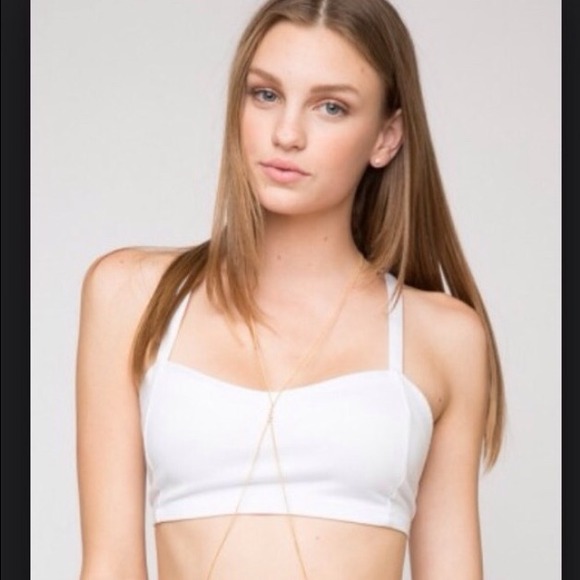 Brandy Melville gold body chain