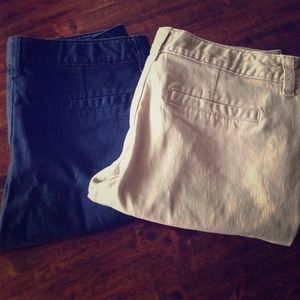 Two Pairs of Girls Khaki Pants NWOT