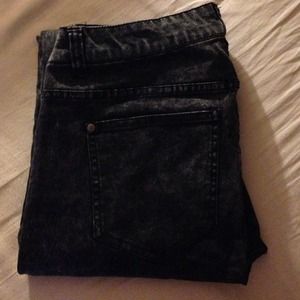 Forever 21+ Dark Acid wash jeans