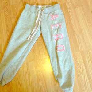 pink and gray aero pants