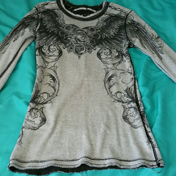 Sinful thermal shirt. Reversable... New w/o tags