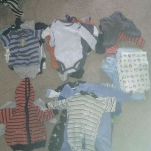 Baby boy clothes sizes newborn & 0-3.