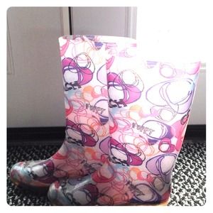 Colorful Authentic Coach Rain boots!!!