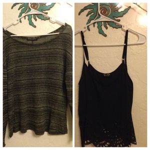 Brandy sweater and cut out tank bundle