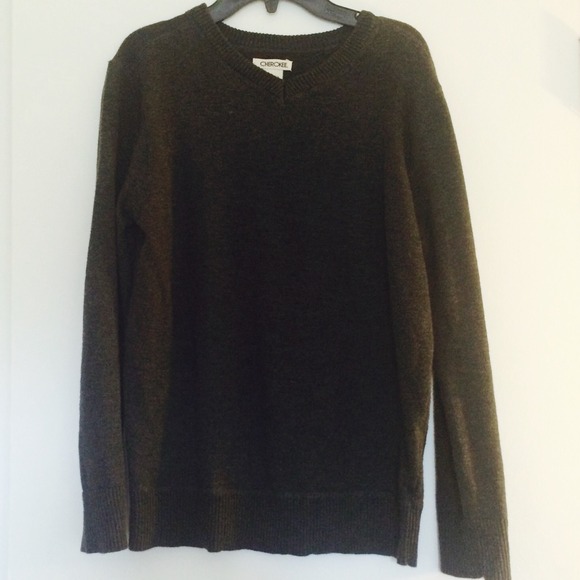 V NECK LONG SLEEVE SWEATER (BOYS)
