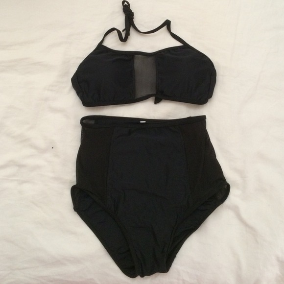 American apparel inspired mesh bottoms+top