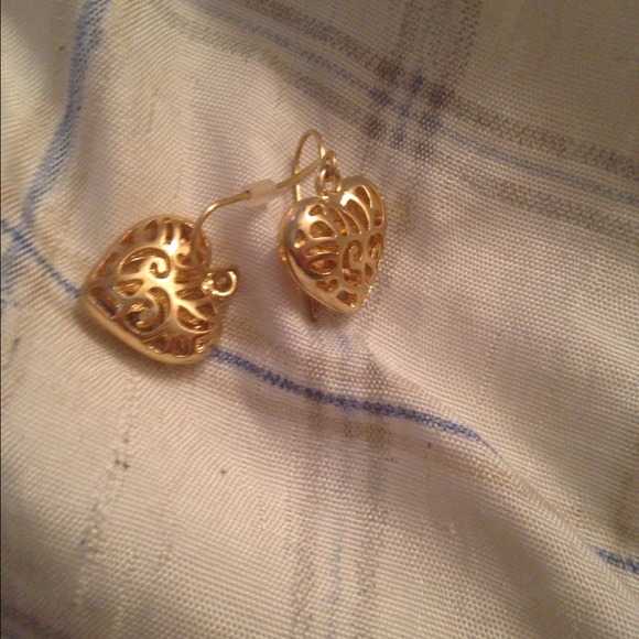 Faux gold earrings