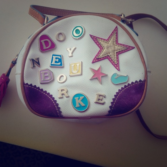 Dooney and Bourke white crossbody purse