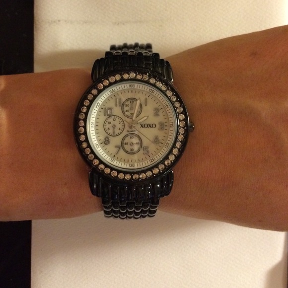 Black watch with rhinestones brand new