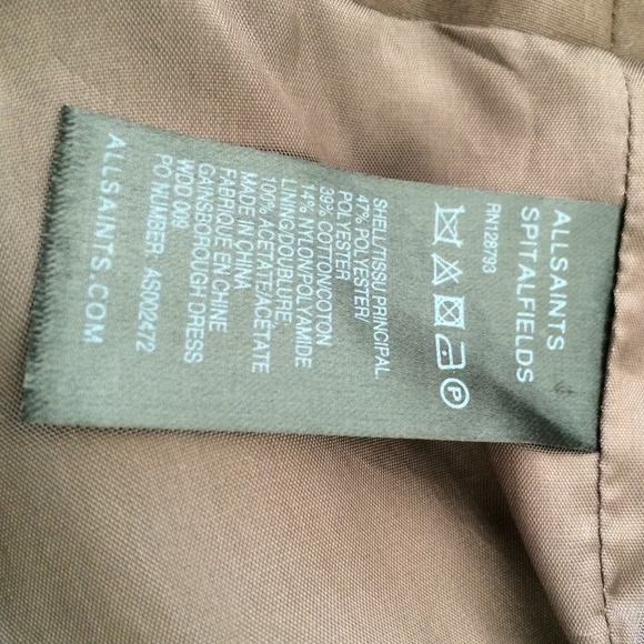 🆑All saints Gainsborough Dress NWT! - Picture 4 of 4