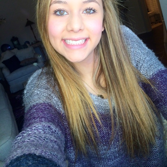 purple ombre sweater - Picture 4 of 4