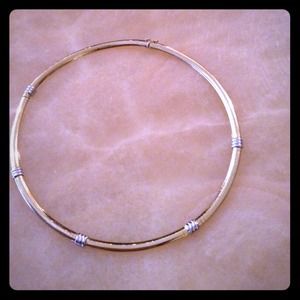 Omega 14k gold choker necklace. Beautiful!