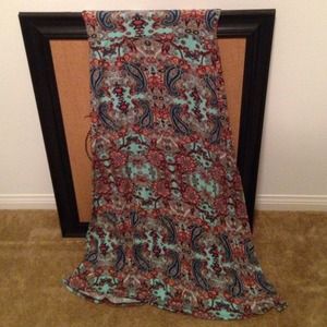 Paisley maxi skirt