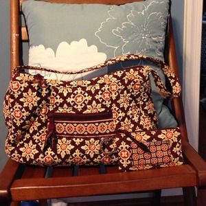 Vera Bradley purse and ID holder/change purse set