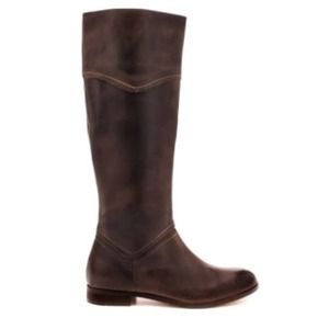 brown leather luinchiny boots