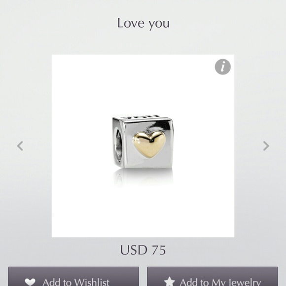 Authentic Pandora Love You Box Two Tone 14k
