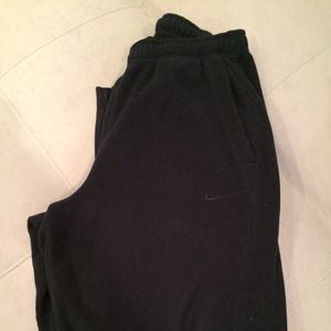 Mens Nike black fleece athletic pants