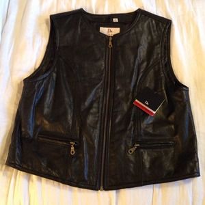 Danielle Martin Genuine Leather Vest