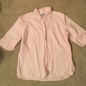 Pink Striped Collared Shirt