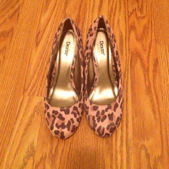 Cheetah print wedge heels!