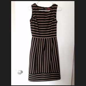 Bundle: Merona stripped dress/Black Express pants