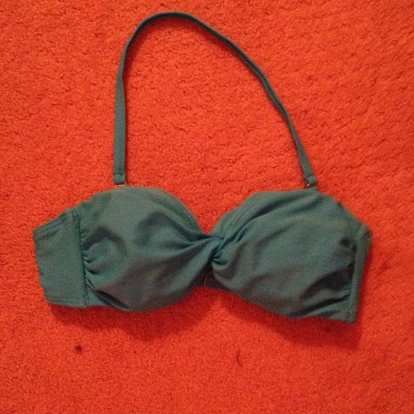 Blue twisted bandeau