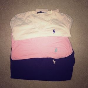 Three Long Sleeved Ralph Lauren Shirts