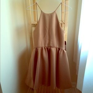 Caramel AKIRA Party Dress