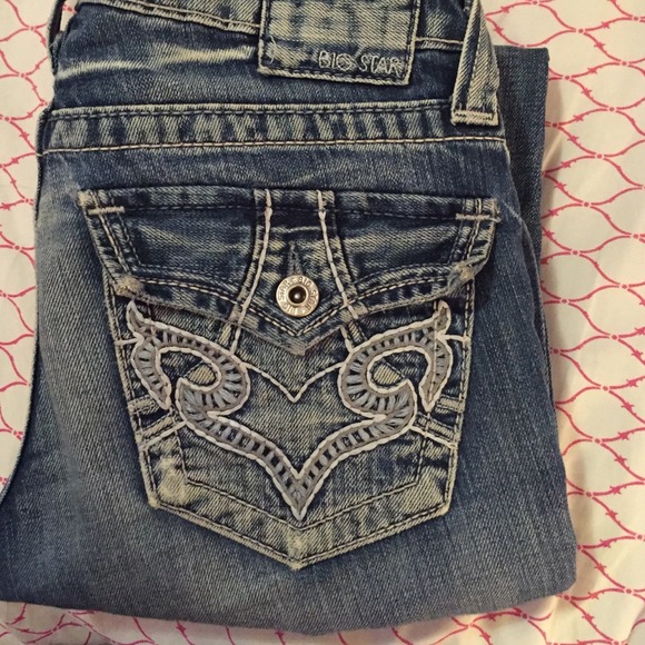 Big star low rise boot cut jeans