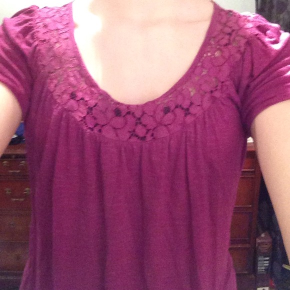 Purple floral top - Picture 2 of 4