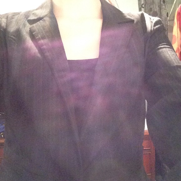 Black blazer with gray stripes - Picture 2 of 4