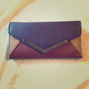 Tri-tone Flap Wallet