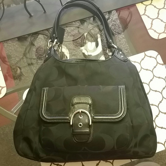 Authentic Coach Signature Hobo...Final price!