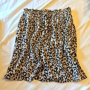 Leopard Polyester Skirt
