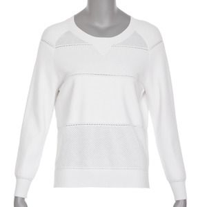 Theory "Abner Enchanted" White Sweater