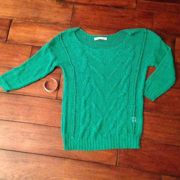 Emerald Green Knit Sweater