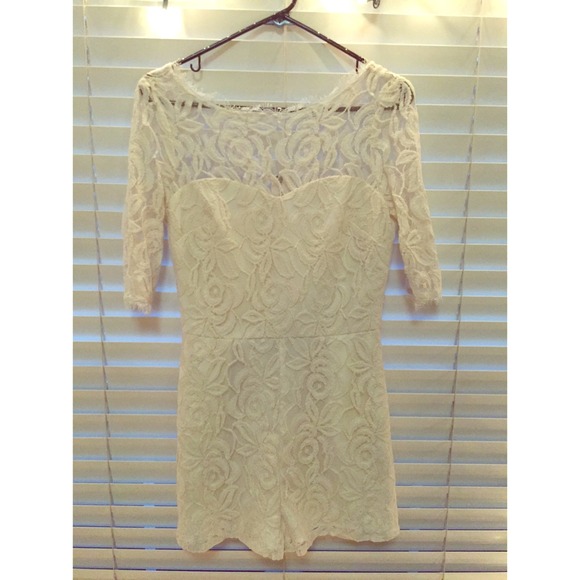 BCBG Generation Lace Shorts Romper