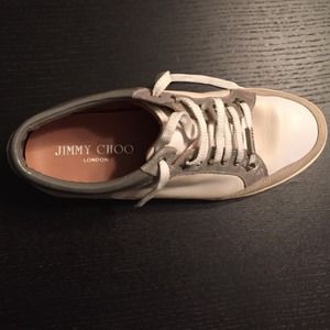 Jimmy Choo 104 MIAMI sneaker white/silver SIZE 38