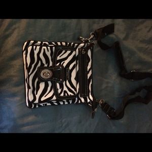Coach zebra print purse