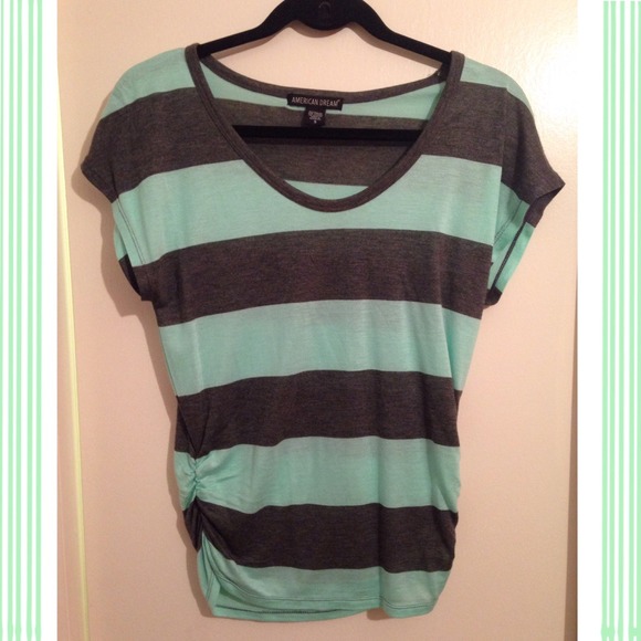 Mint & Grey Top - Picture 1 of 3
