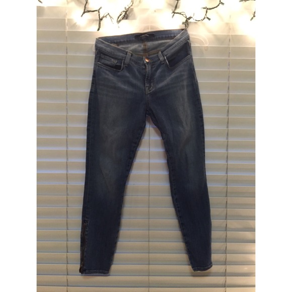 J brand skinny jeans with zip up legs